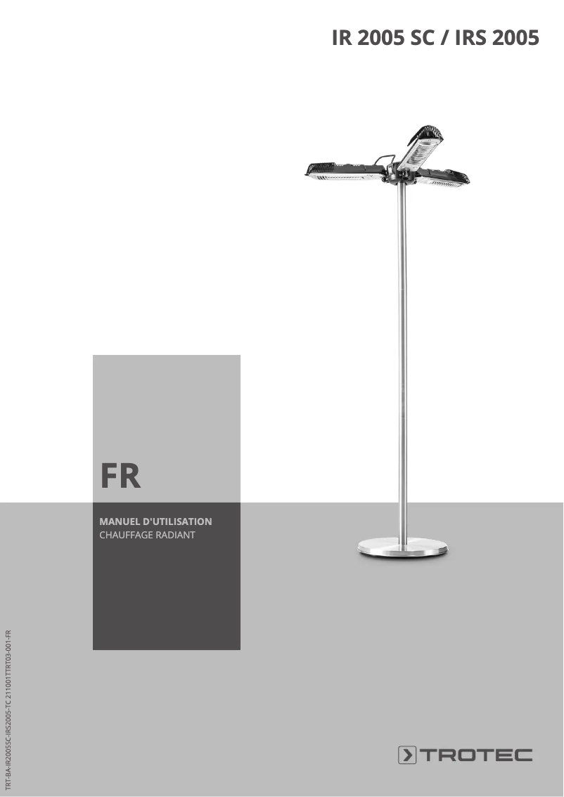 Image de la première page du manuel de l'appareil IRS 2005