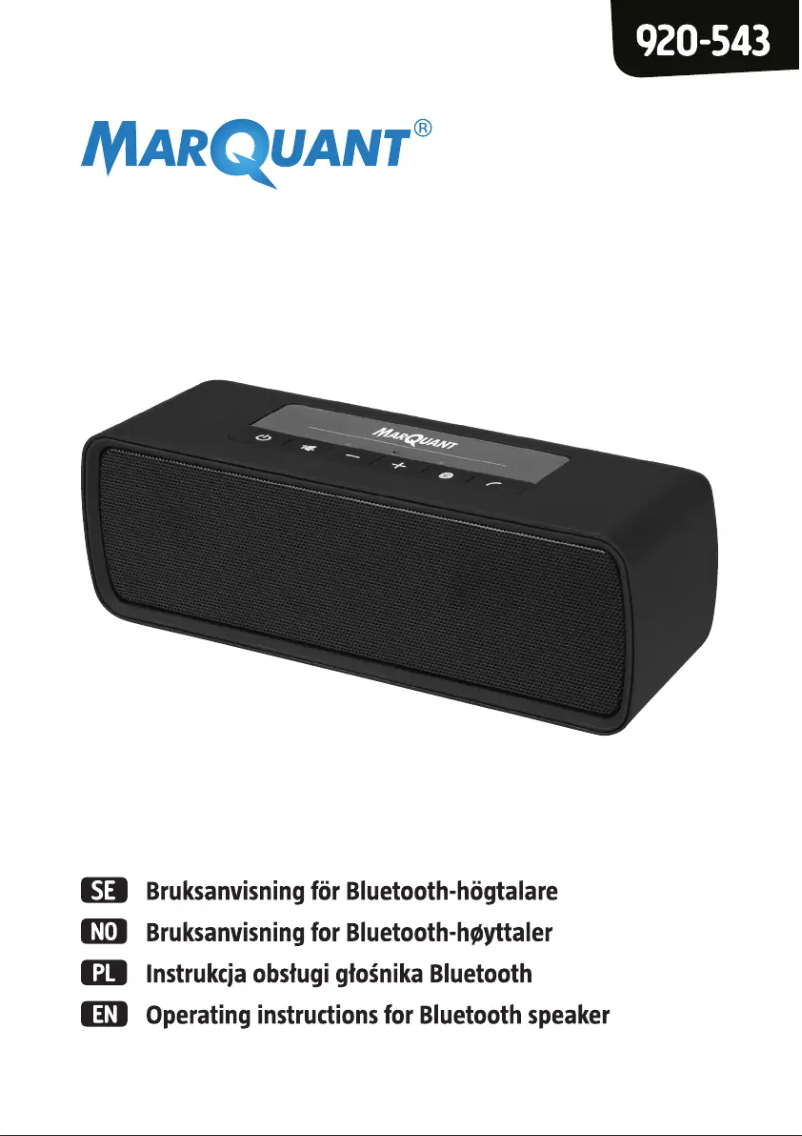 Page 1 de la notice Manuel utilisateur Marquant 920-543