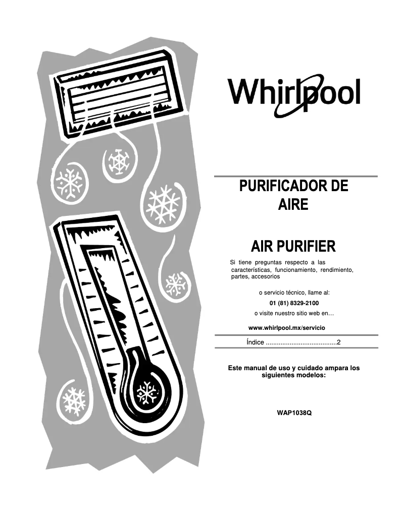 Image de la première page du manuel de l'appareil WAP1038Q