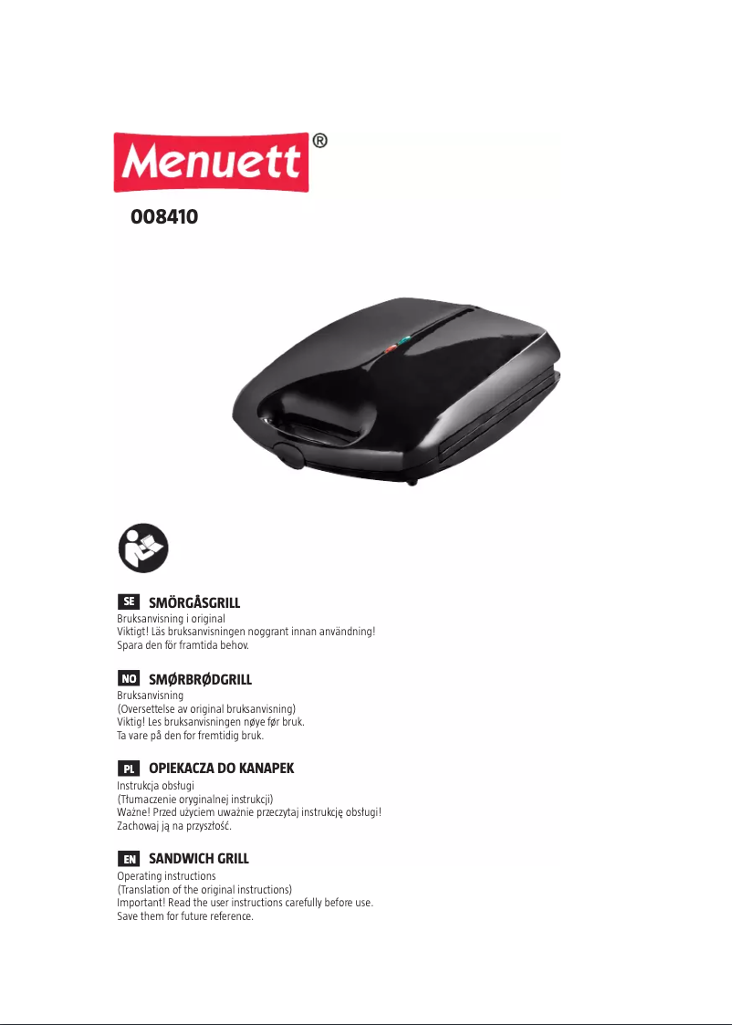Image de la première page du manuel de l'appareil 008-410