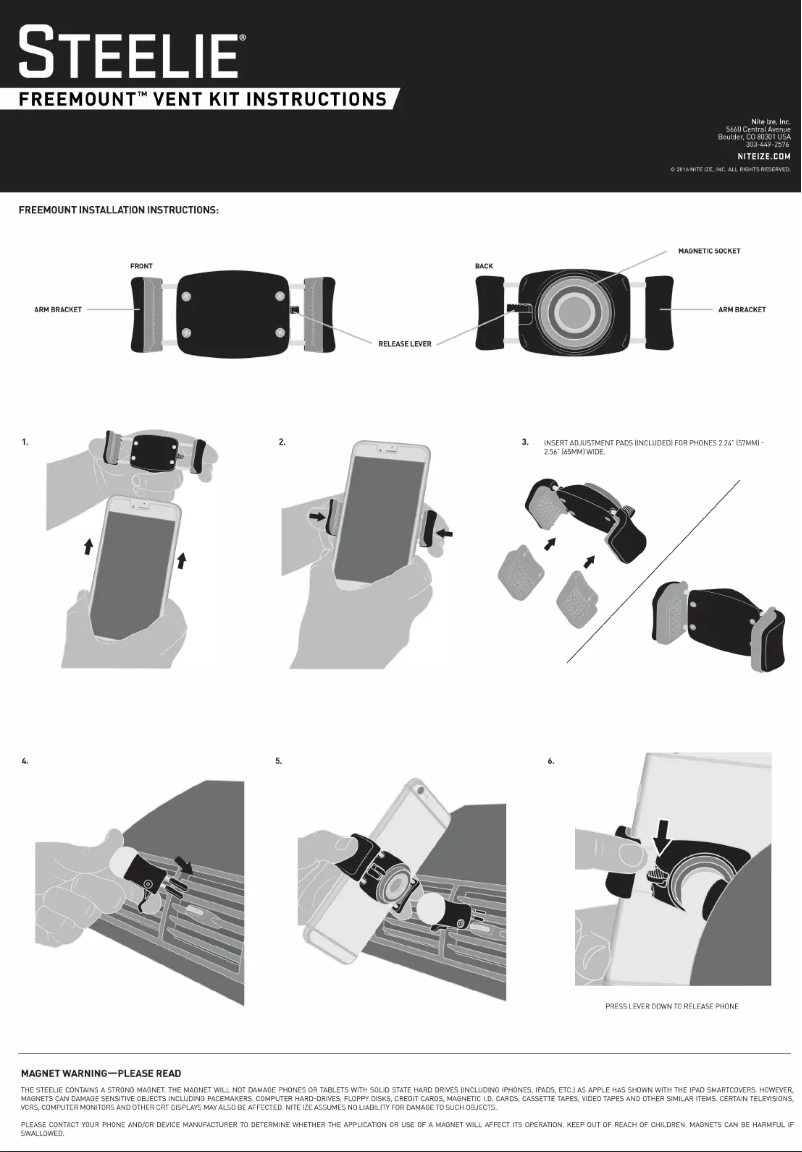 Page 1 de la notice Manuel utilisateur Nite Ize NI-STF-01-R7