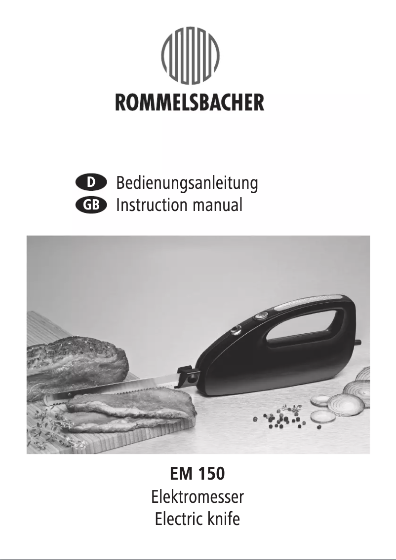 Página 1 del manual Manual de usuario Rommelsbacher EM 150