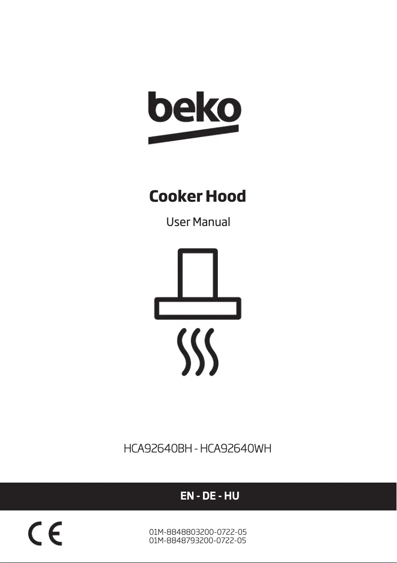 Page 1 de la notice Manuel utilisateur Beko HCA92640WH