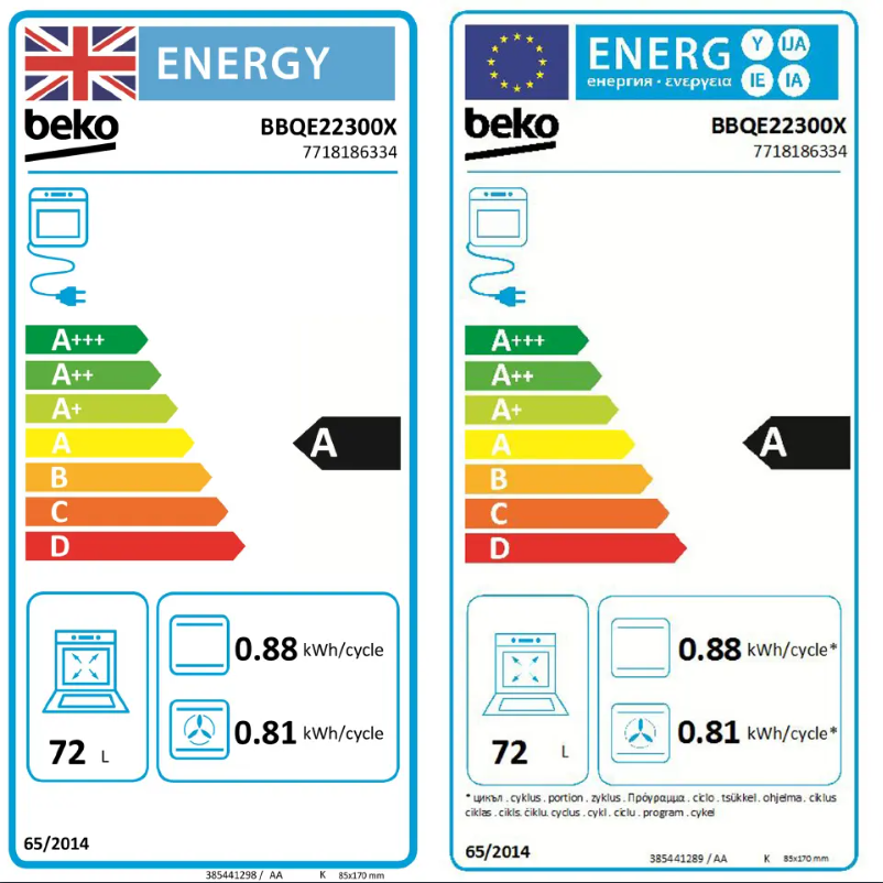 Page 1 de la notice Manuel utilisateur Beko BBQE22300