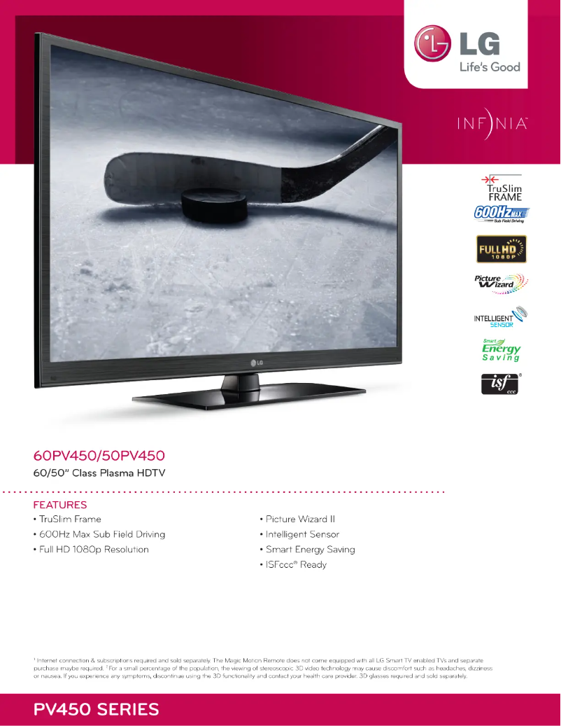 Página 1 del manual Ficha técnica LG 50NANO79UNA