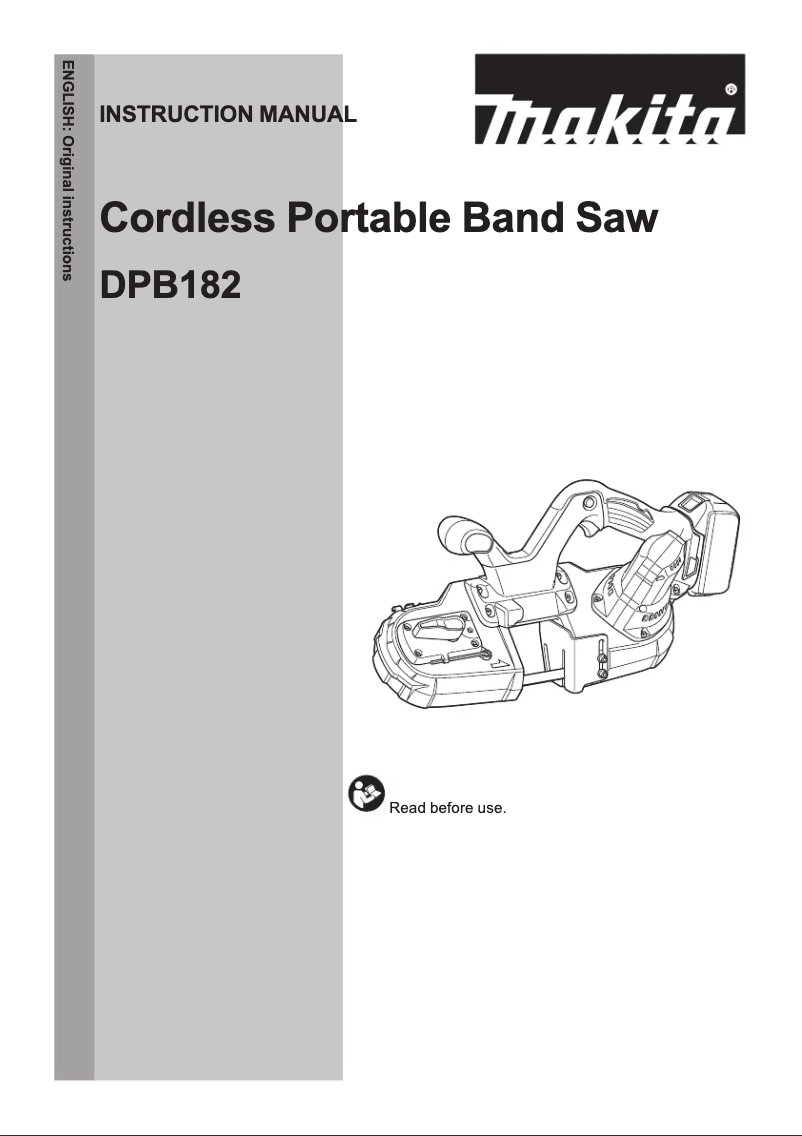 Page 1 de la notice Manuel utilisateur Makita DPB182RTE