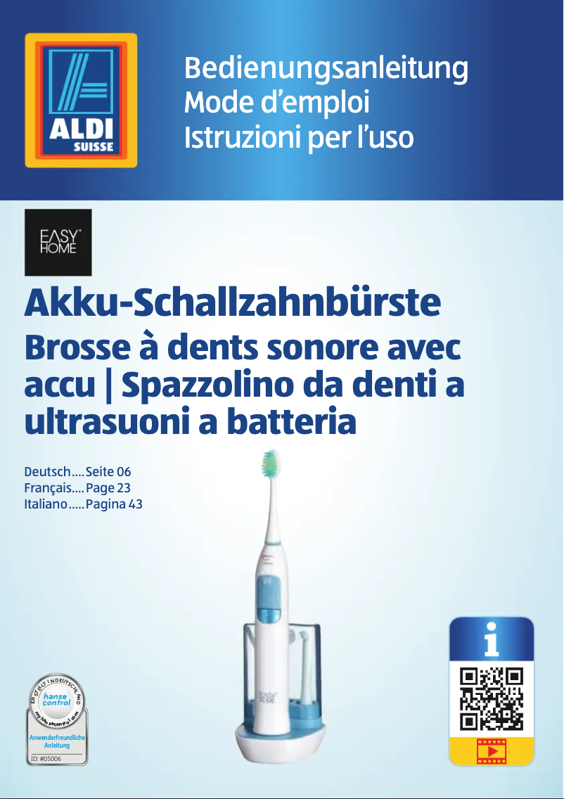 Image de la première page du manuel de l'appareil GT-TBs-01