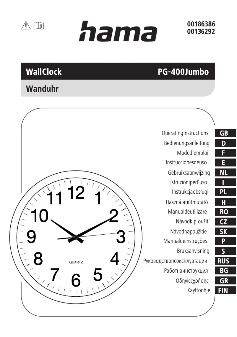 Image de la première page du manuel de l'appareil PG-400 Jumbo