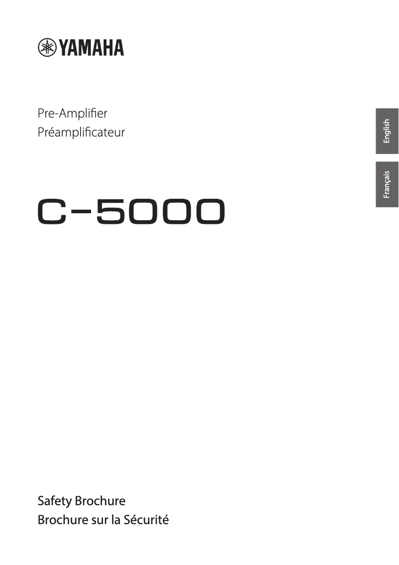 Page n°1 - Instructions de sécurité Yamaha C-5000