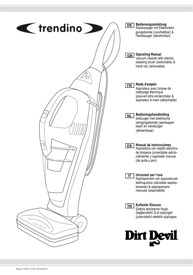 Page n°1 - Manuel utilisateur Dirt Devil M680-1 Trendino