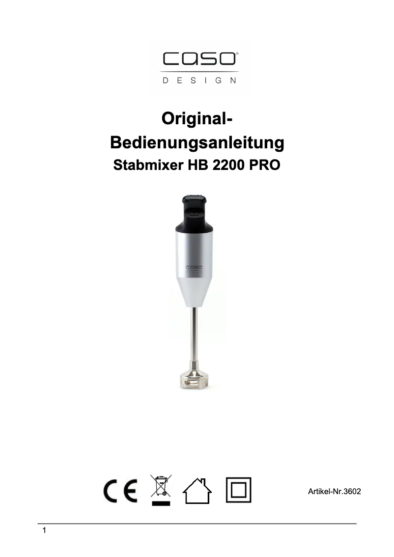 Image de la première page du manuel de l'appareil HB 2200 Pro