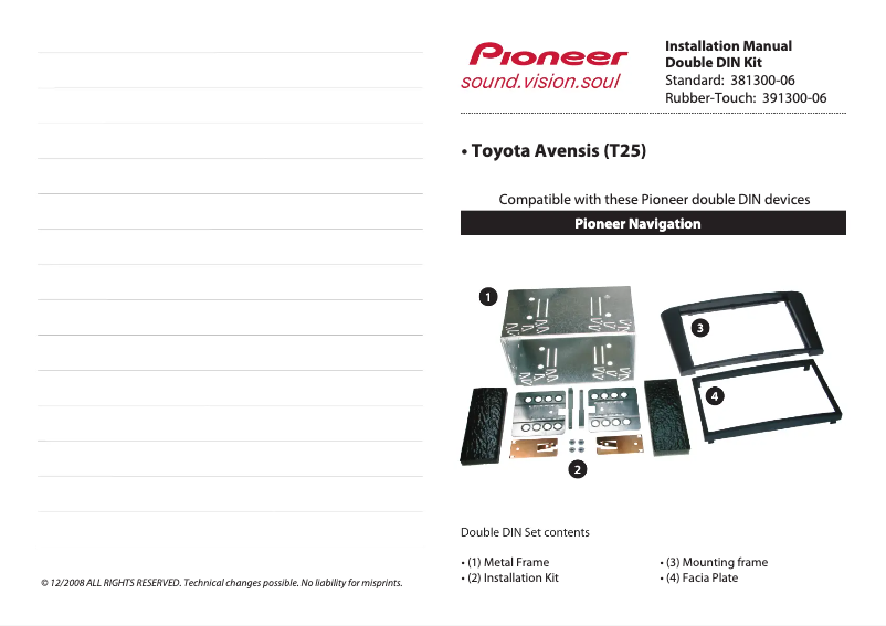 Imagen de la primera página del manual del dispositivo 391300-06