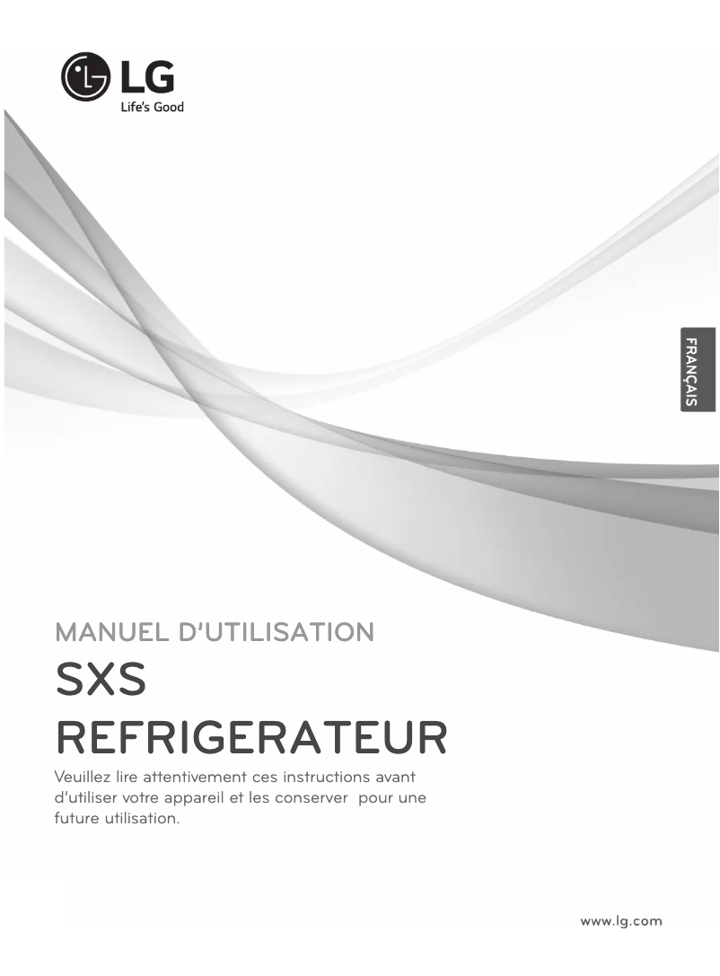 Page 1 de la notice Manuel utilisateur LG GS9366PZYZL