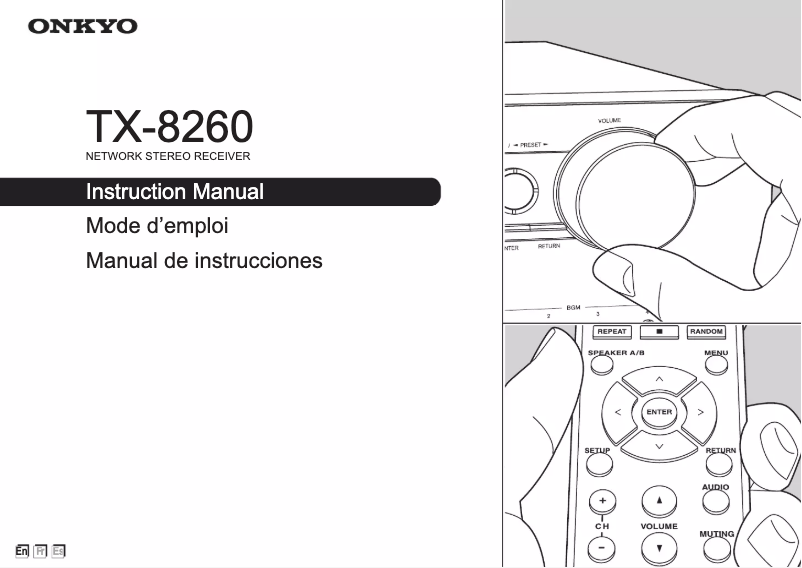 Page n°1 - Manuel utilisateur Onkyo TX-8260