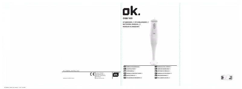 Page n°1 - Manuel utilisateur OK OSB 103 W