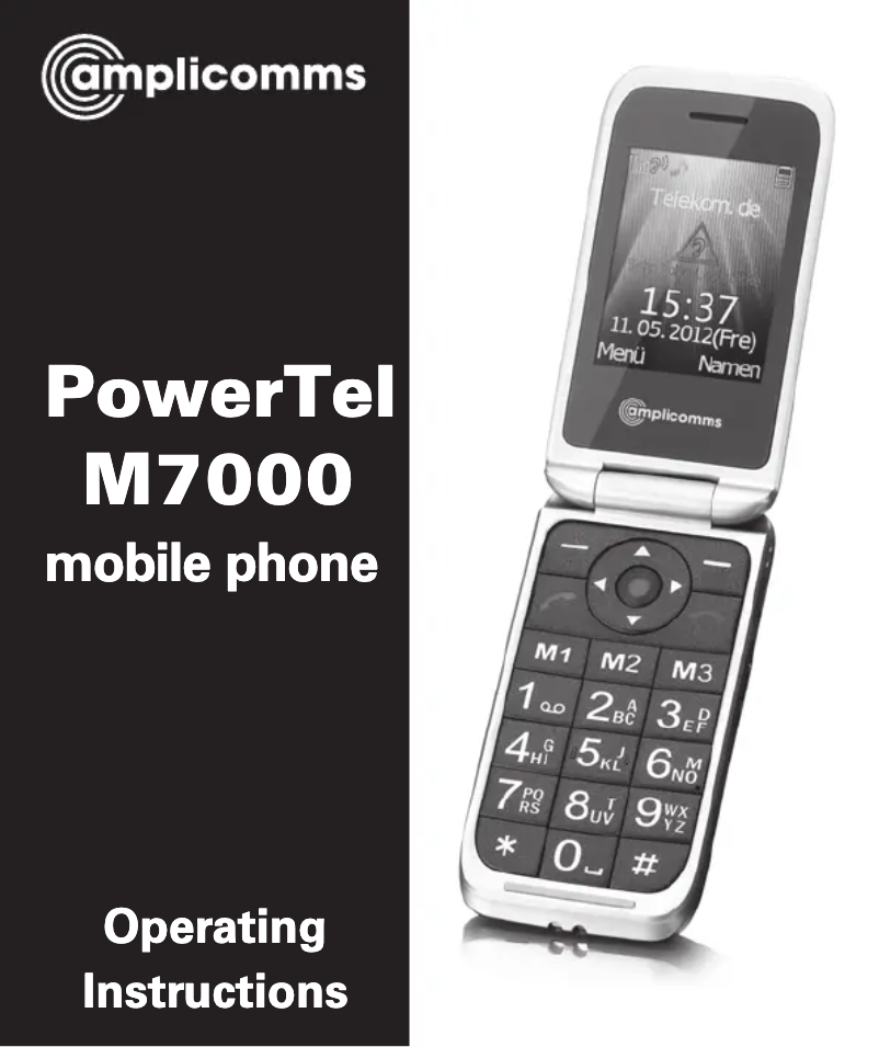 Page n°1 - Manuel utilisateur Amplicomms PowerTel M7000