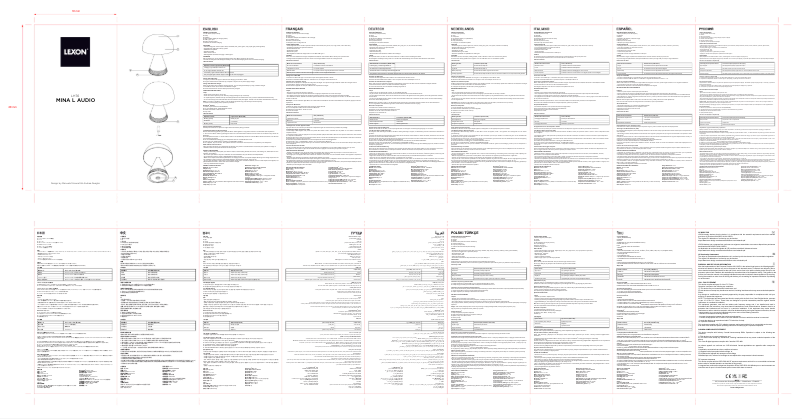 Image de la première page du manuel de l'appareil Mina L Audio