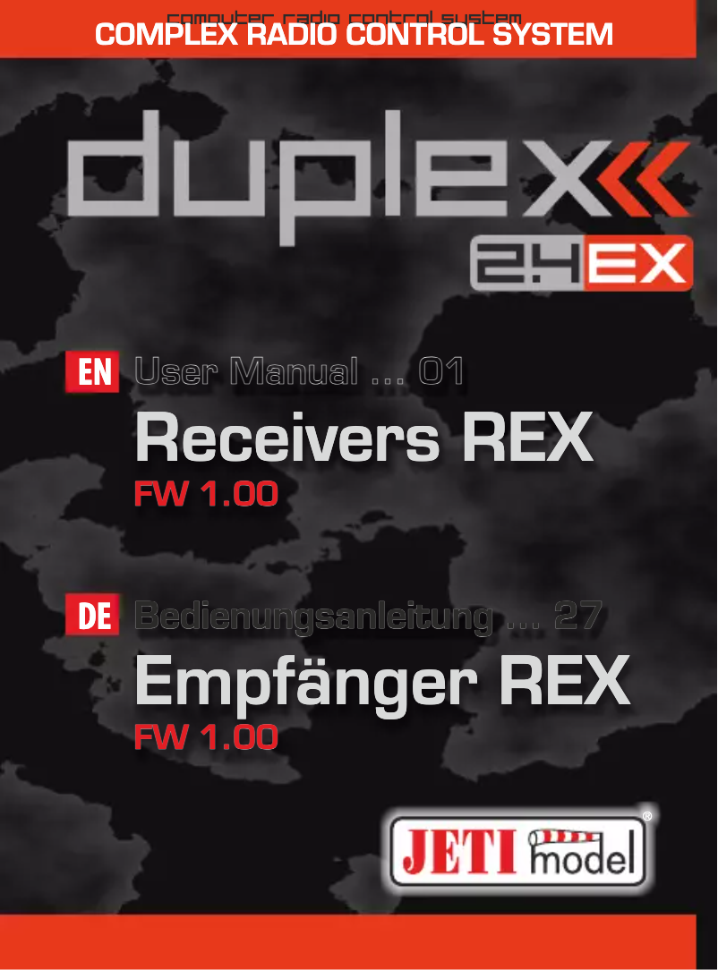 Página 1 del manual Manual de usuario JETI JDEX-RR10