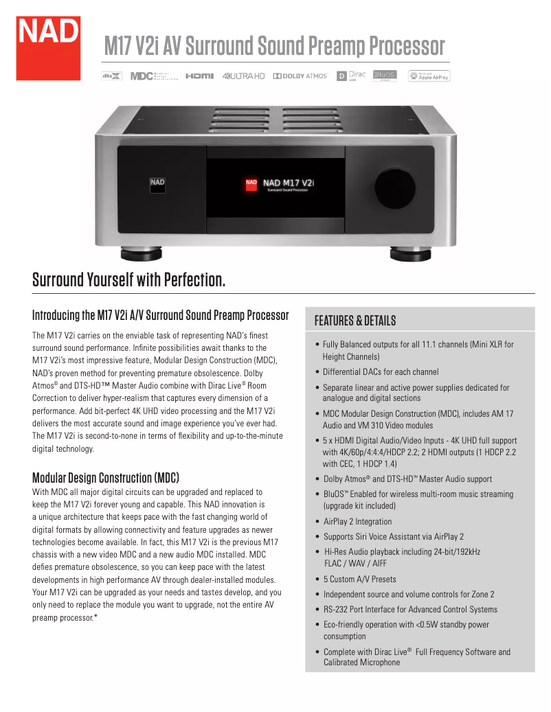 Image de la première page du manuel de l'appareil M17 V2i