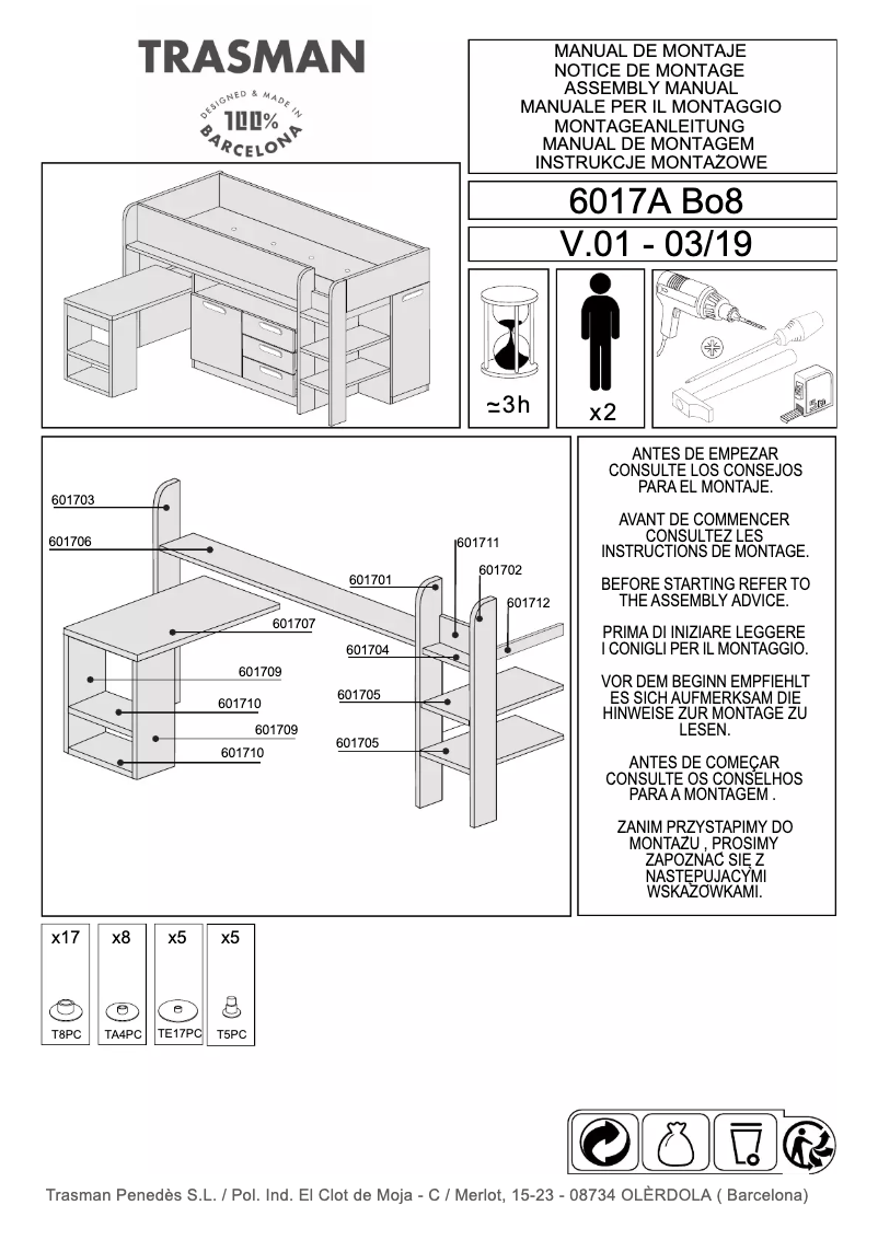 Page n°1 - Manuel utilisateur Trasman Girona