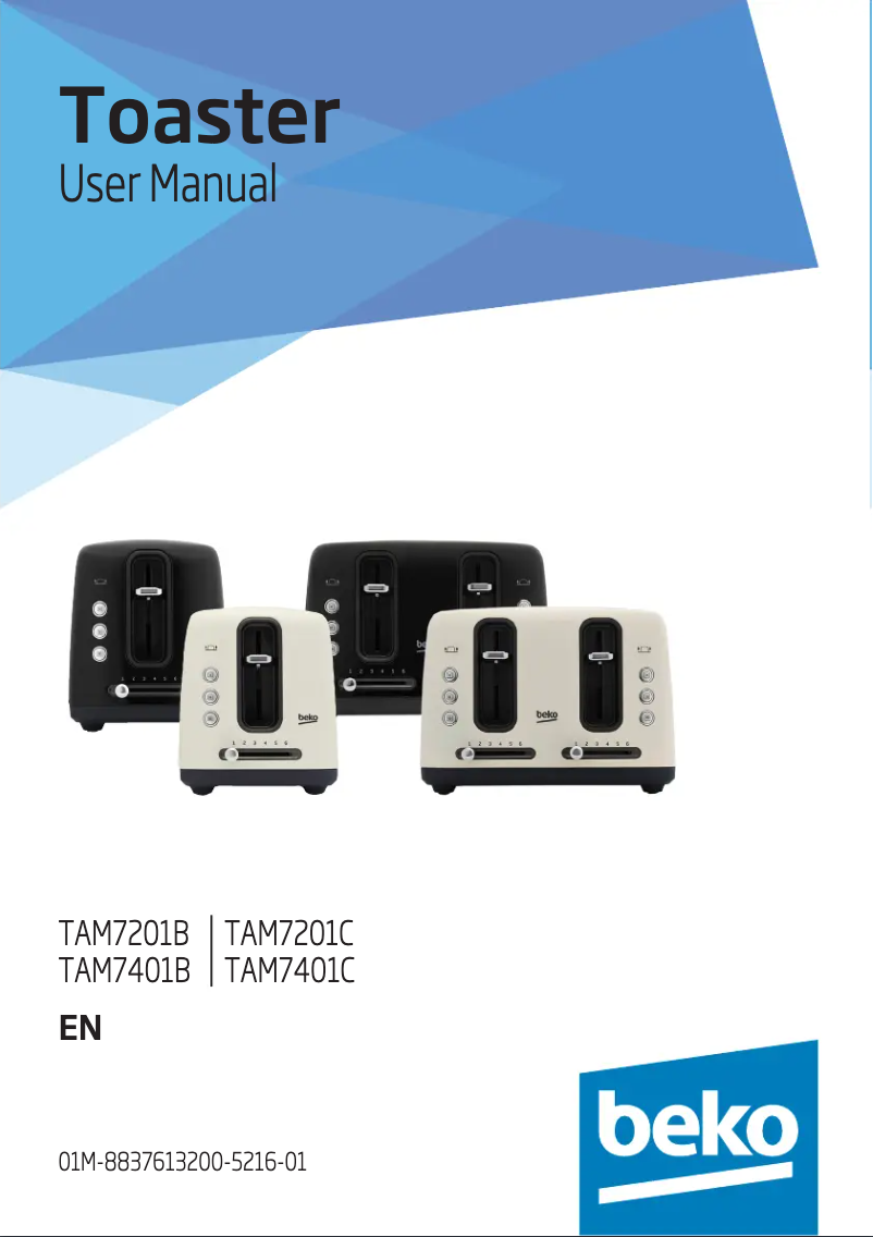 Page n°1 - Manuel utilisateur Beko TAM7401B