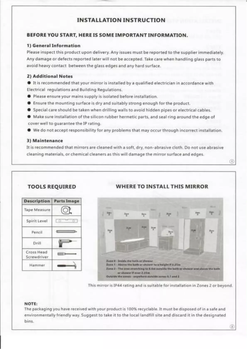 Page n°1 - Manuel utilisateur Sanexo Starlight