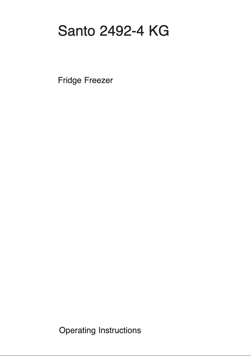 Page 1 de la notice Manuel utilisateur AEG Santo 2492-4KG
