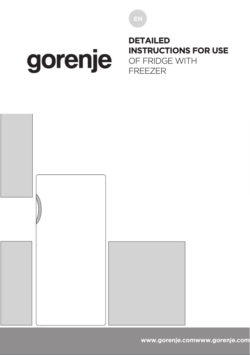 Page n°1 - Manuel utilisateur Gorenje RB4141ANW