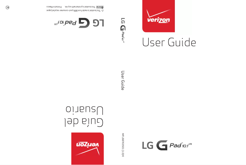 Página 1 del manual Manual de usuario LG G Pad 10.1 LTE