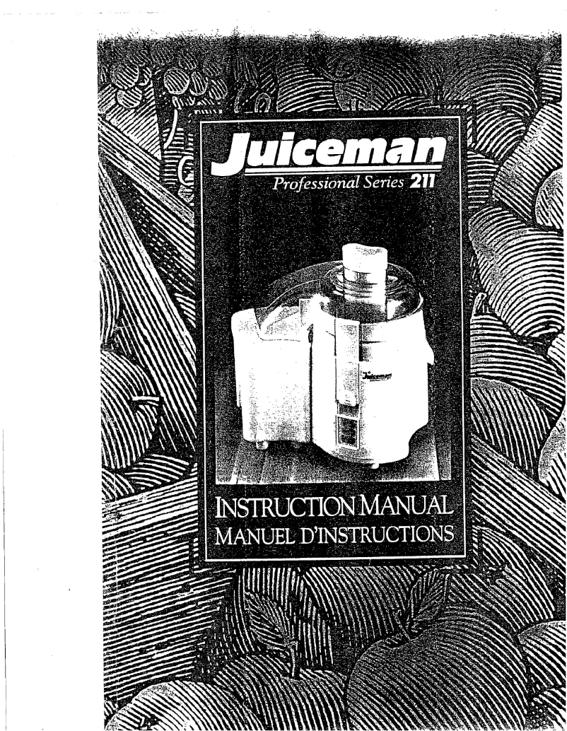 Page 1 de la notice Manuel utilisateur Juiceman JM211
