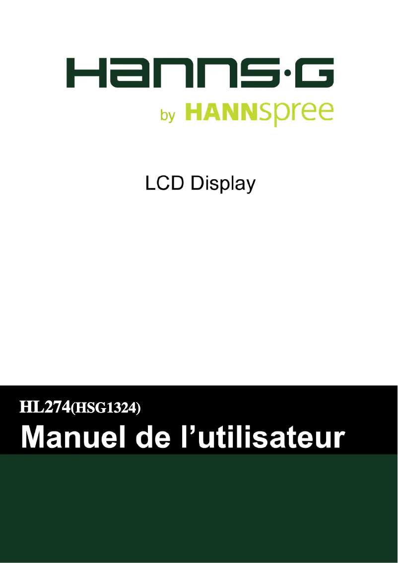 Image de la première page du manuel de l'appareil HL 274 HPB