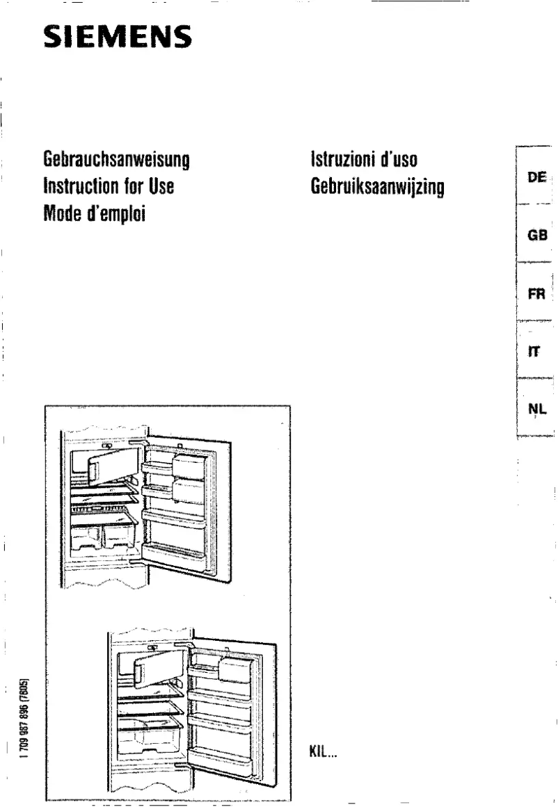 Page n°1 - Manuel utilisateur Siemens KI15L02