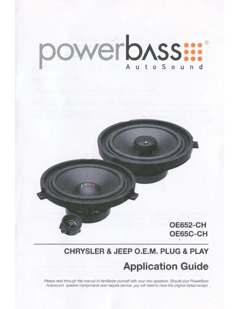 Página 1 del manual Manual de usuario PowerBass OE652-CH
