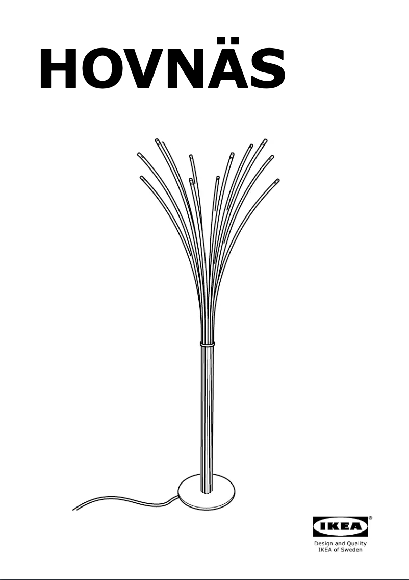 Image de la première page du manuel de l'appareil HOVNAS