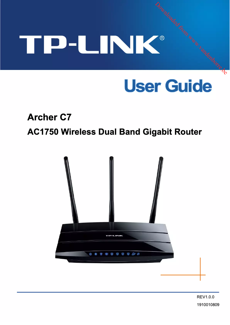 Page 1 de la notice Manuel utilisateur TP-Link Archer C7