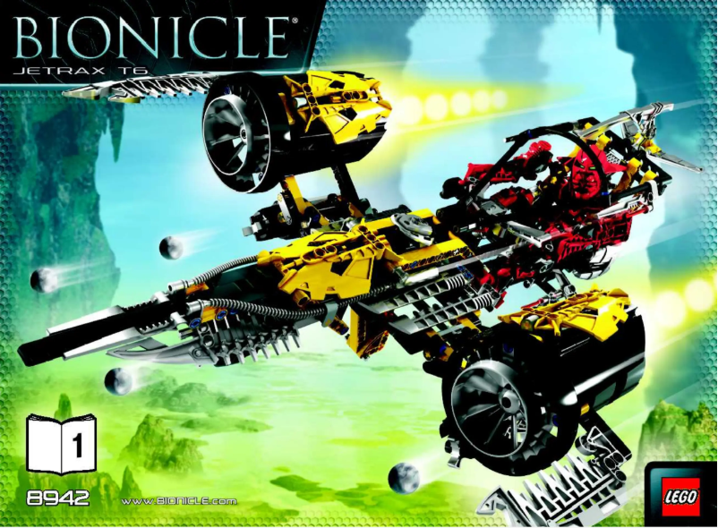 Page 1 de la notice Manuel utilisateur Lego Jetrax T6