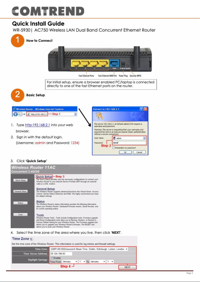 Image de la première page du manuel de l'appareil WR-5930