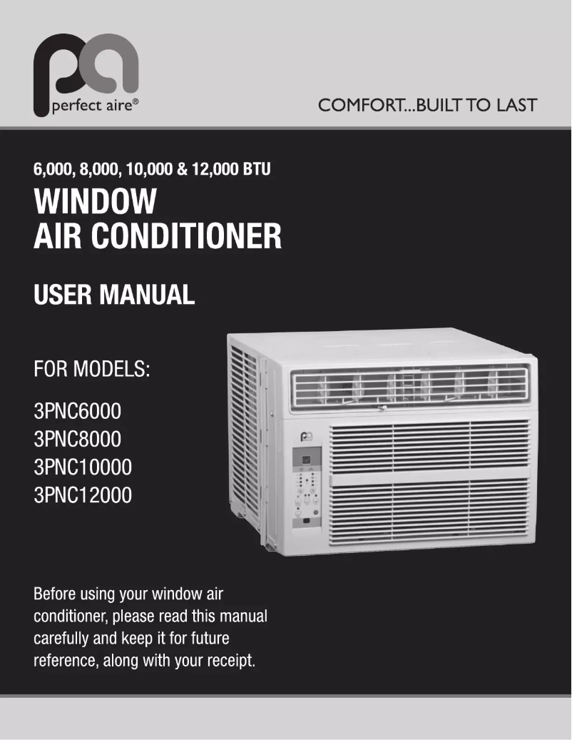 Page n°1 - Manuel utilisateur Perfect Aire 3PNC12000
