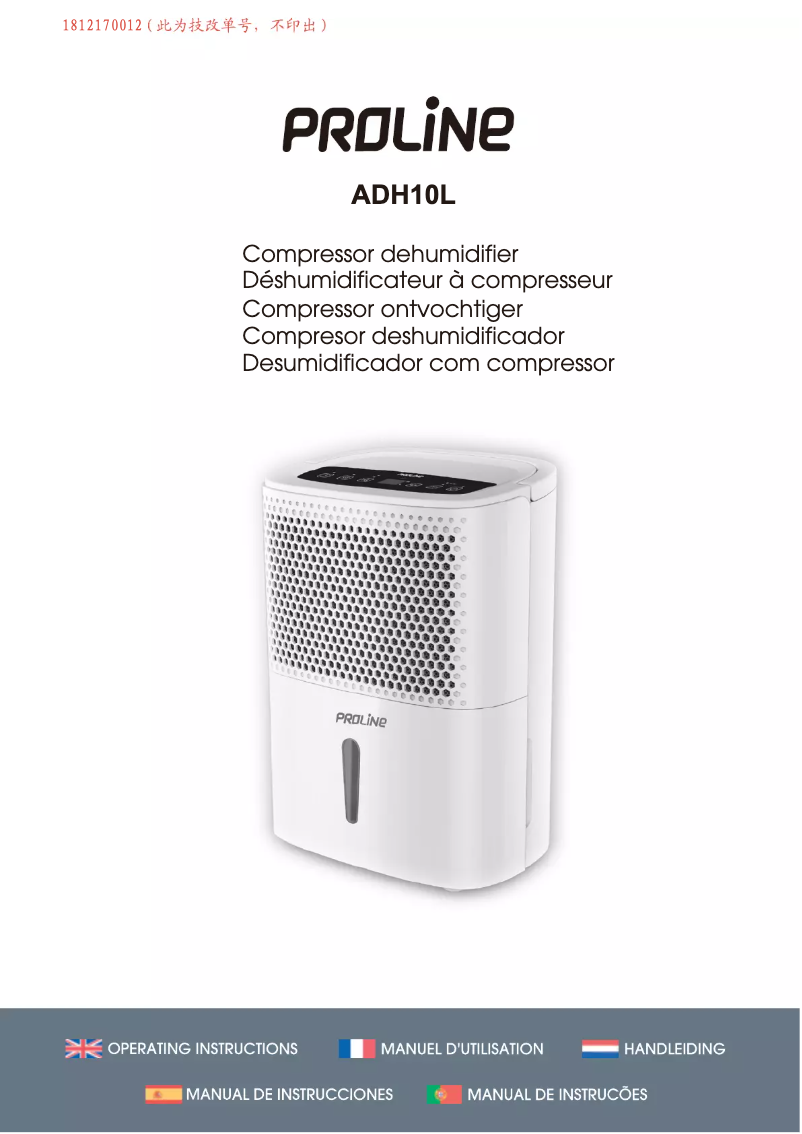 Page 1 de la notice Manuel utilisateur Proline ADH10L