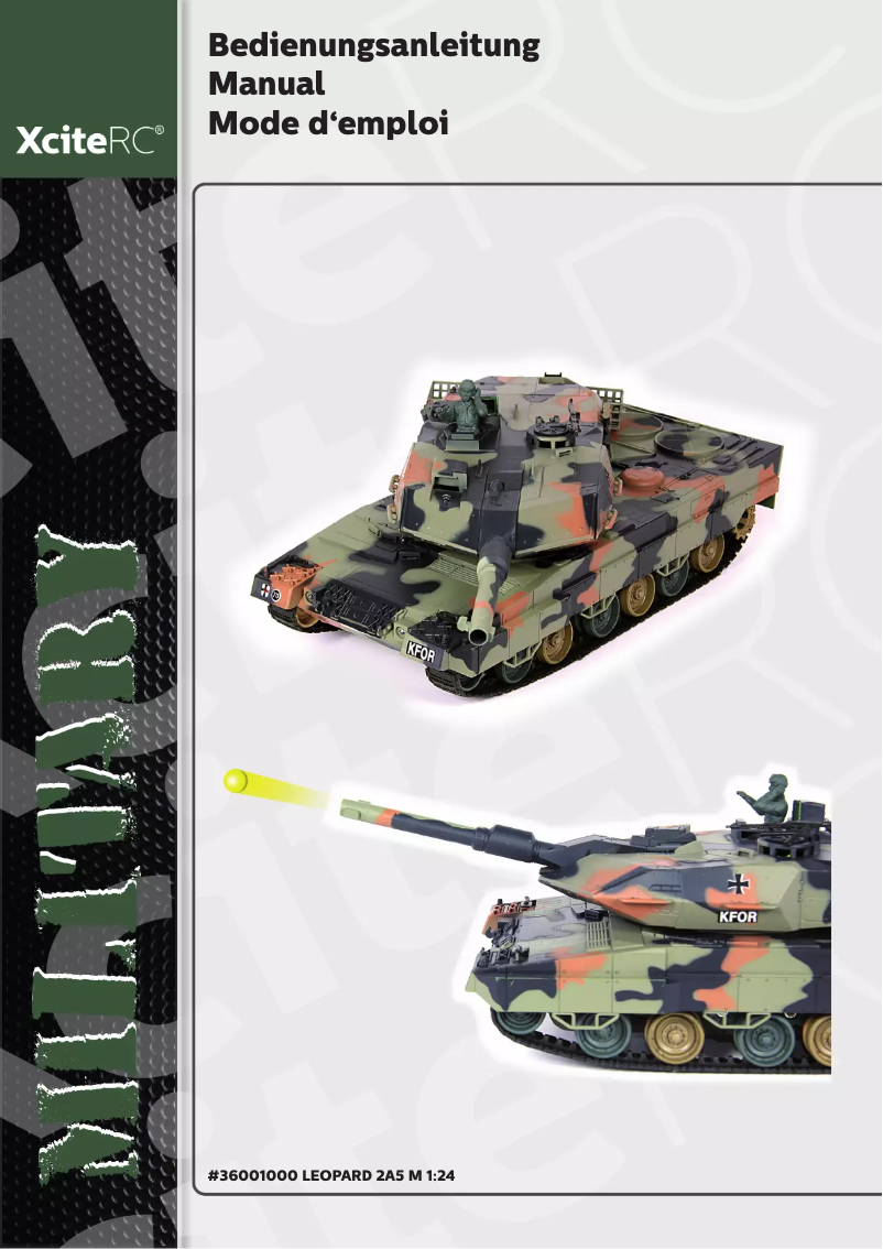 Page n°1 - Manuel utilisateur XciteRC Leopard 2A5