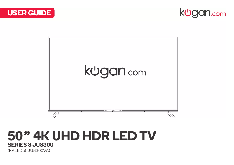 Page 1 de la notice Manuel utilisateur Kogan JU8300