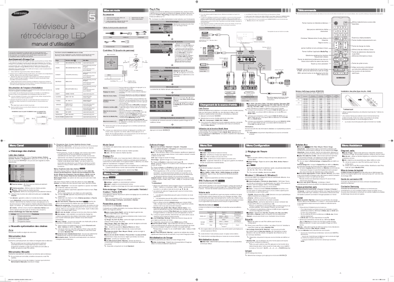 Image de la première page du manuel de l'appareil UA32EH5000R