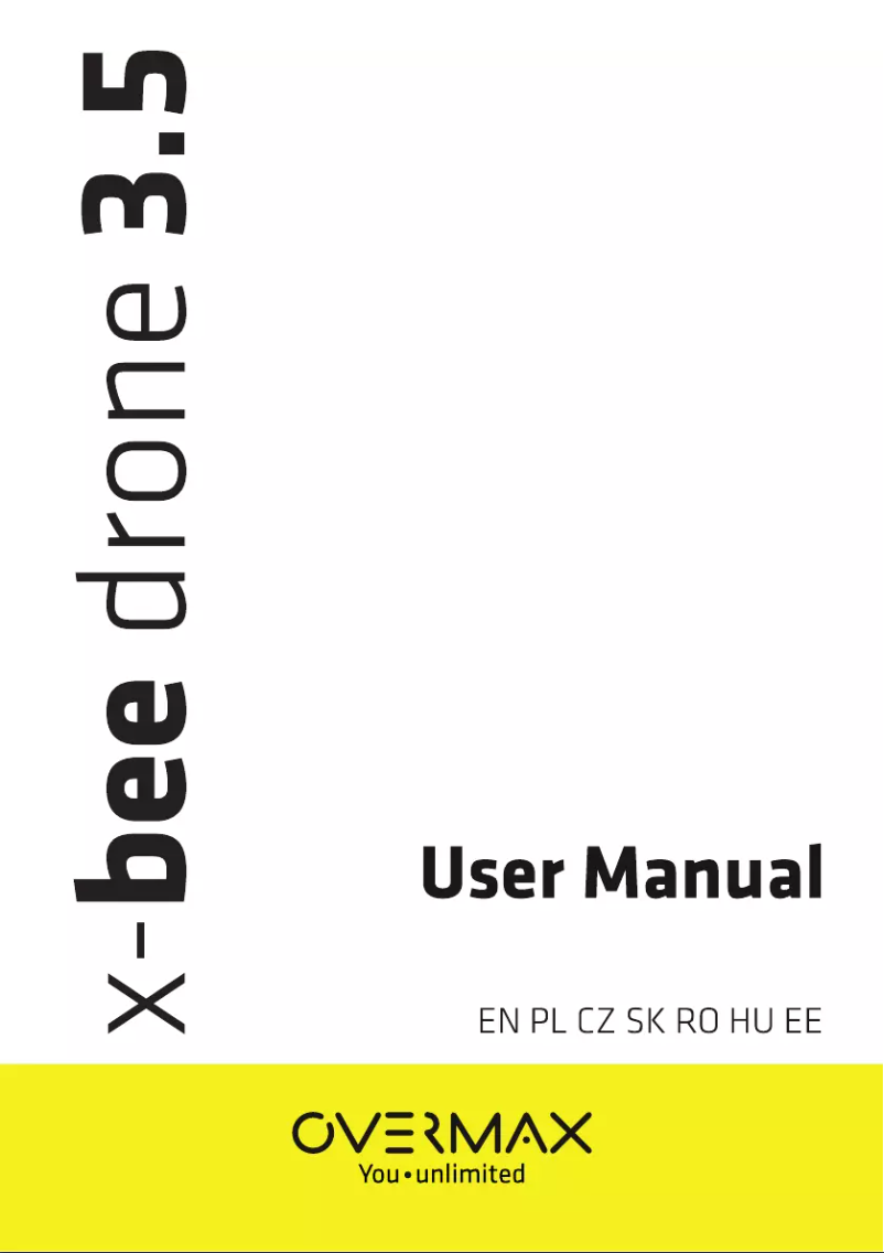 Imagen de la primera página del manual del dispositivo X-bee drone 3.5