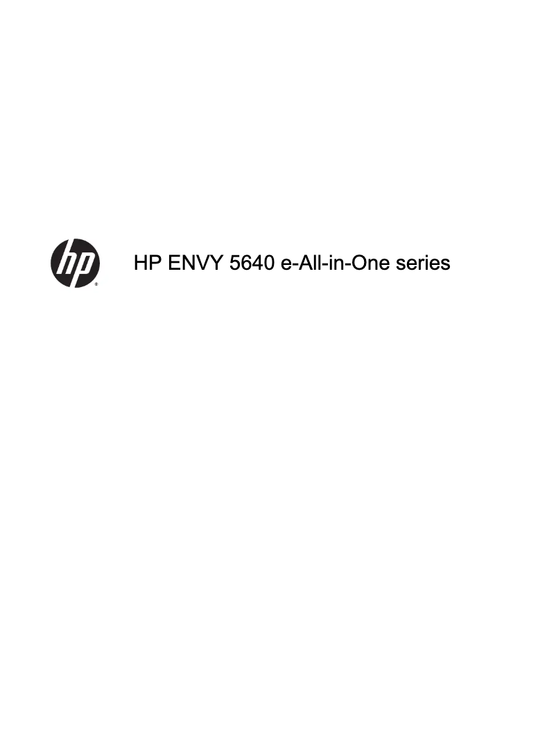 Página 1 del manual Manual de usuario HP ENVY 5644