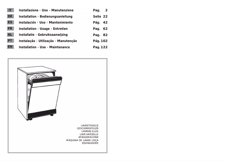 Page n°1 - Manuel utilisateur Candy CDS 120W-02S