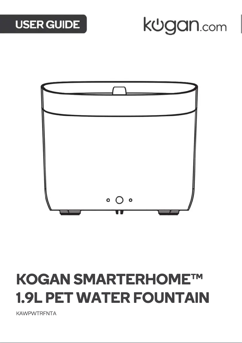 Page 1 de la notice Manuel utilisateur Kogan KAWPWTRFNTA