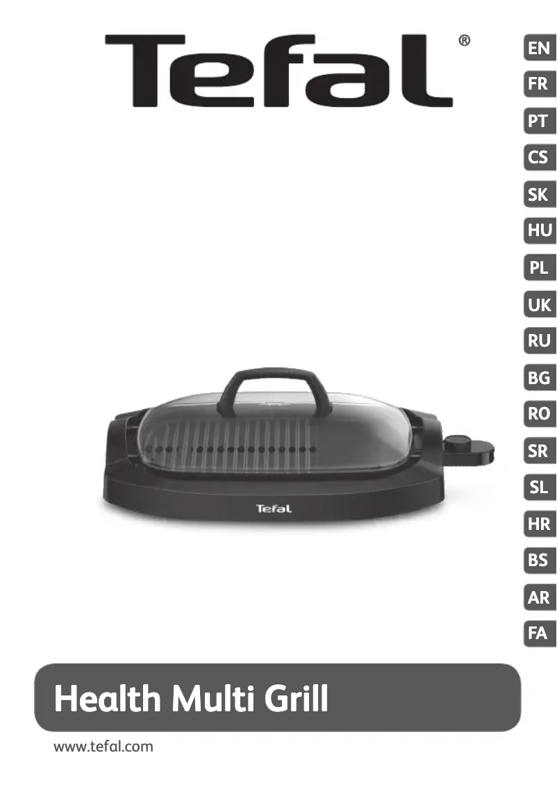 Page 1 de la notice Manuel utilisateur Tefal Health Multi Grill CB6A08