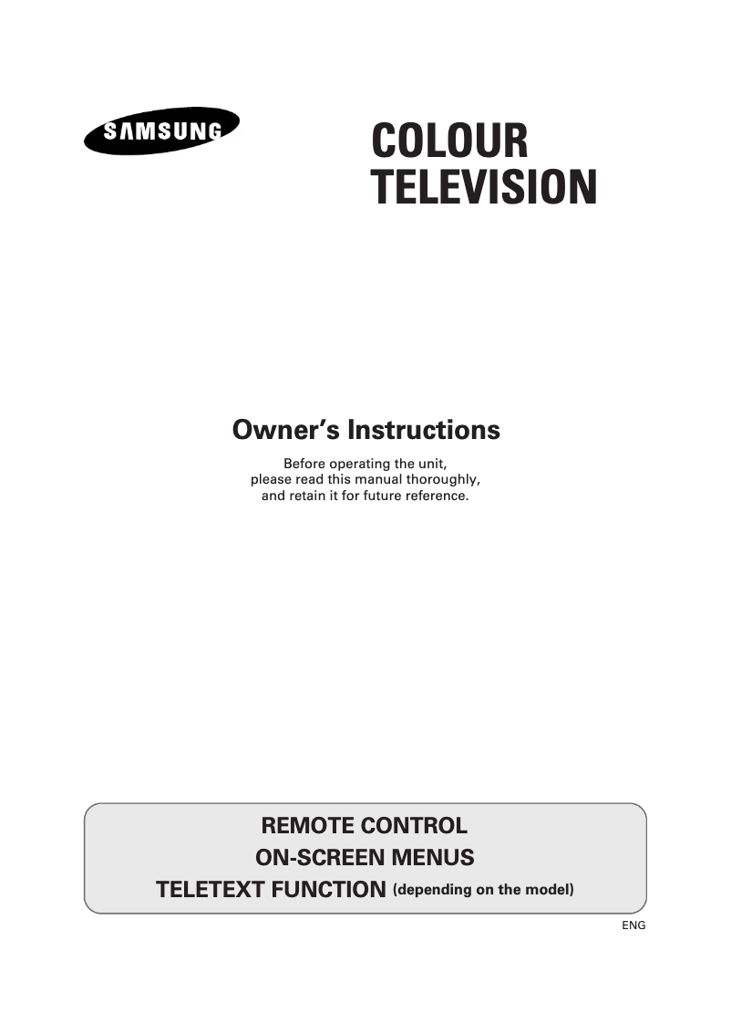 Page n°1 - Manuel utilisateur Samsung CW29M64N