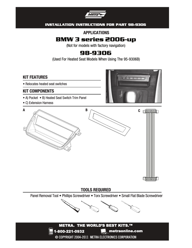 Image de la première page du manuel de l'appareil 98-9306