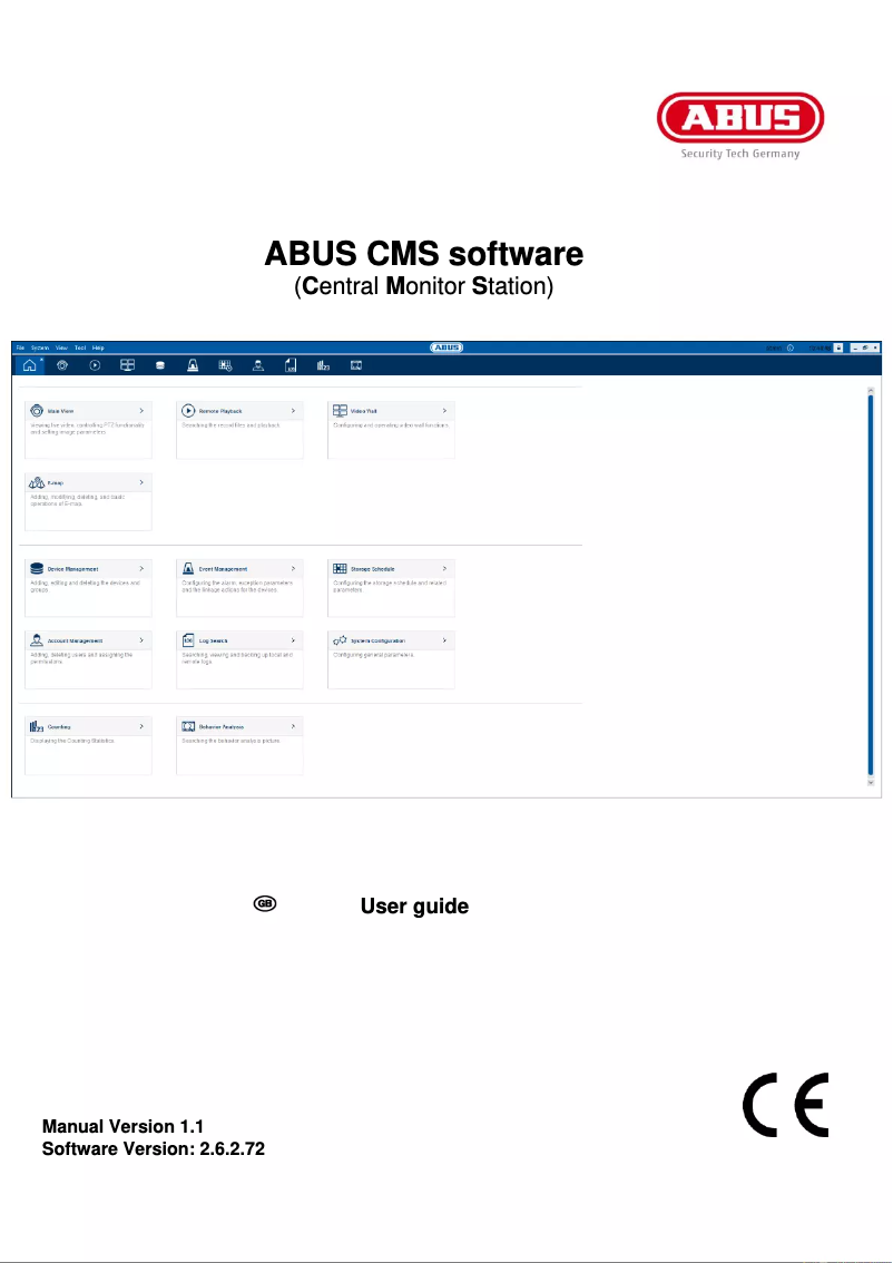 Image de la première page du manuel de l'appareil TVSW11001